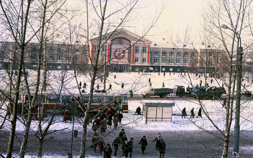 Кемеровский железнодорожный вокзал в 70-х годах